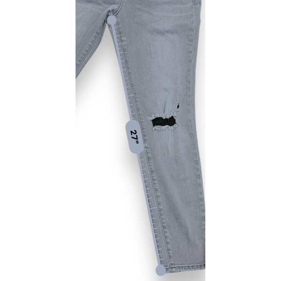 Treasure & Bond Women Distressed Faded Black Jeans Mid-Rise Skinny Ankle Sz 30 - Picture 4 of 14